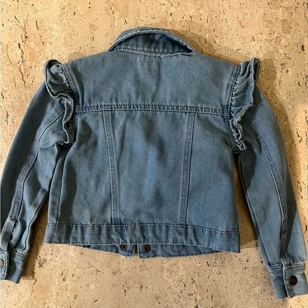 Girl’s Size 4T Cynthia Rowley Dress and BTWEEN Ruffle Denim Jacket Bundle